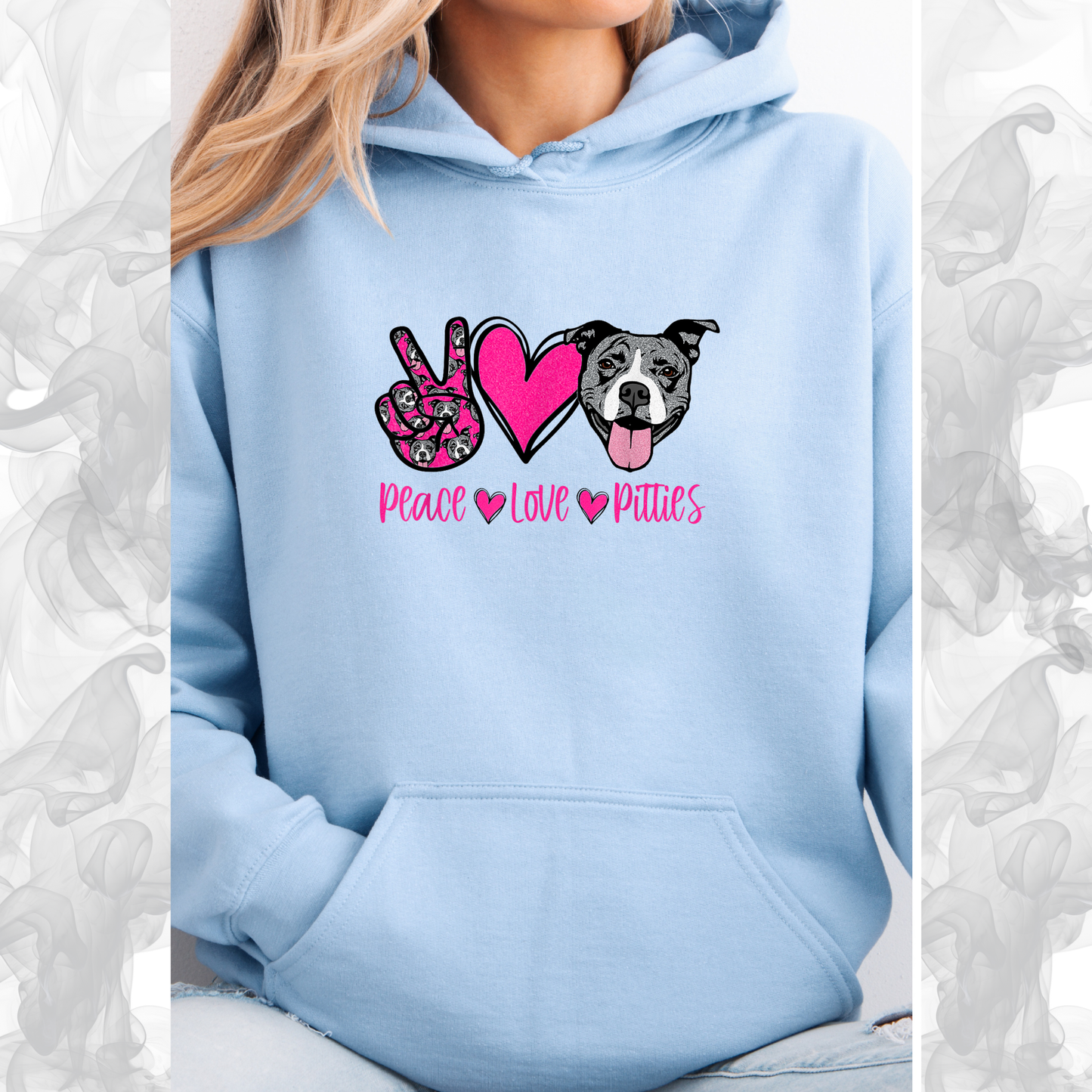 Peace love pitties hoodie