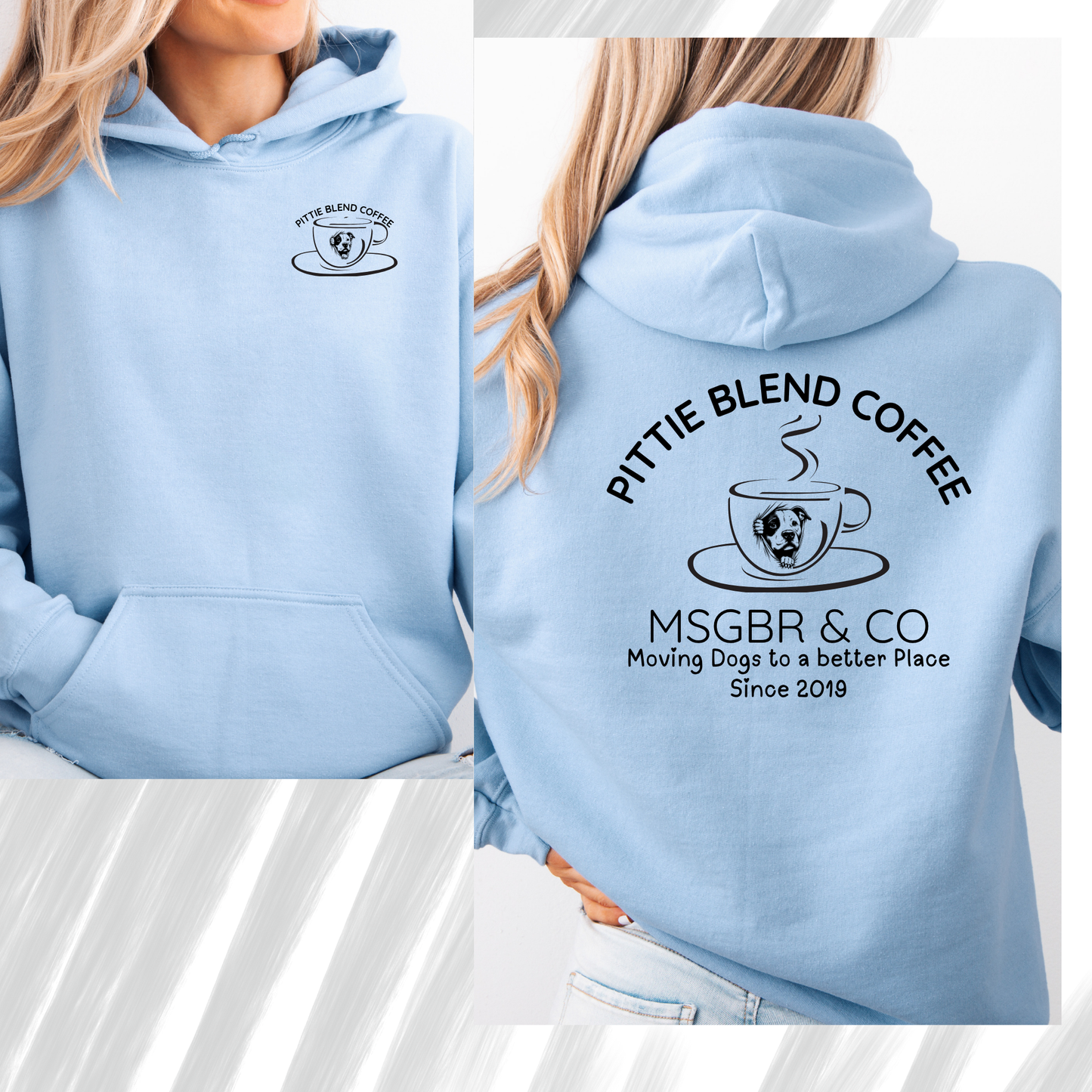 Pittie and coffee hoodie