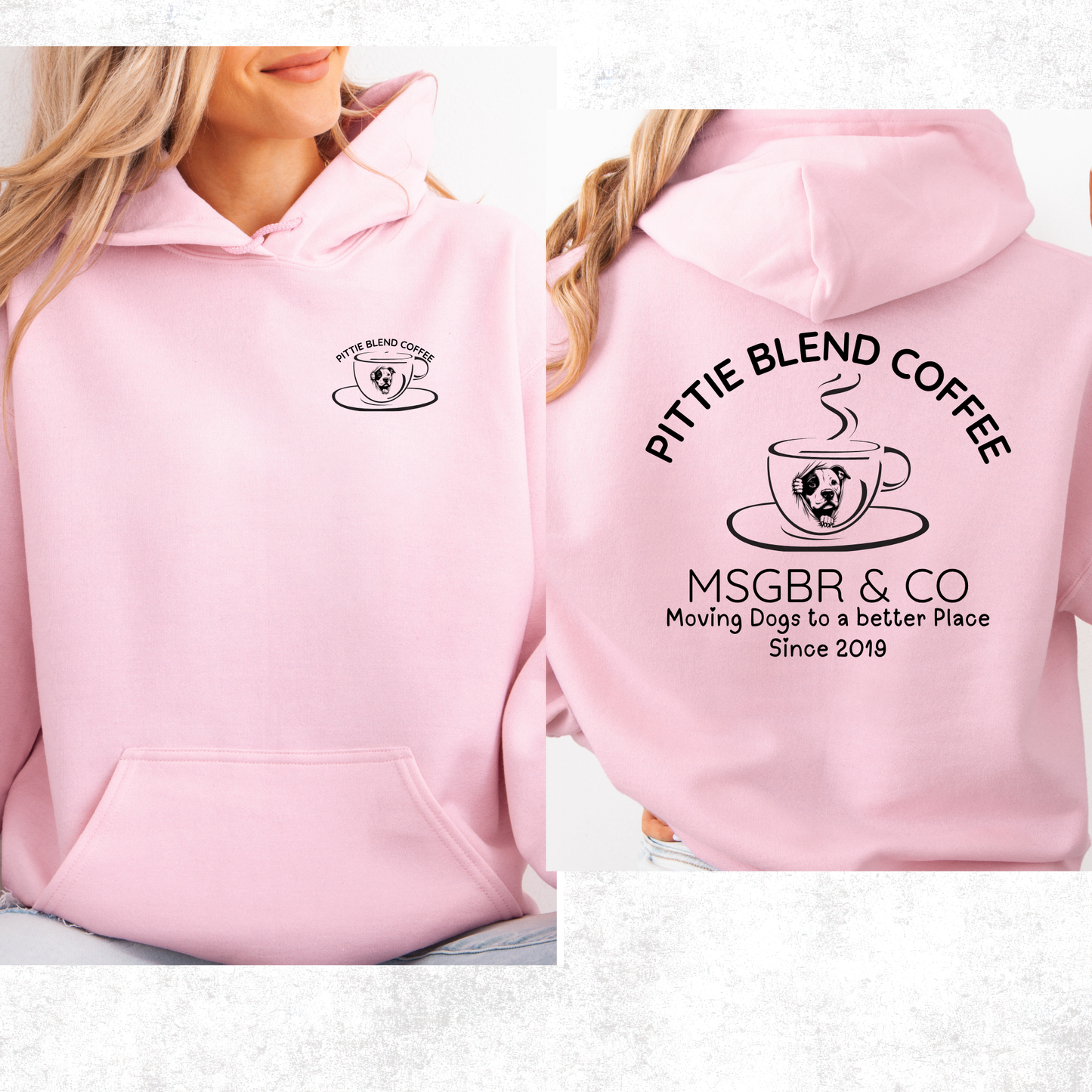 Pittie and coffee hoodie