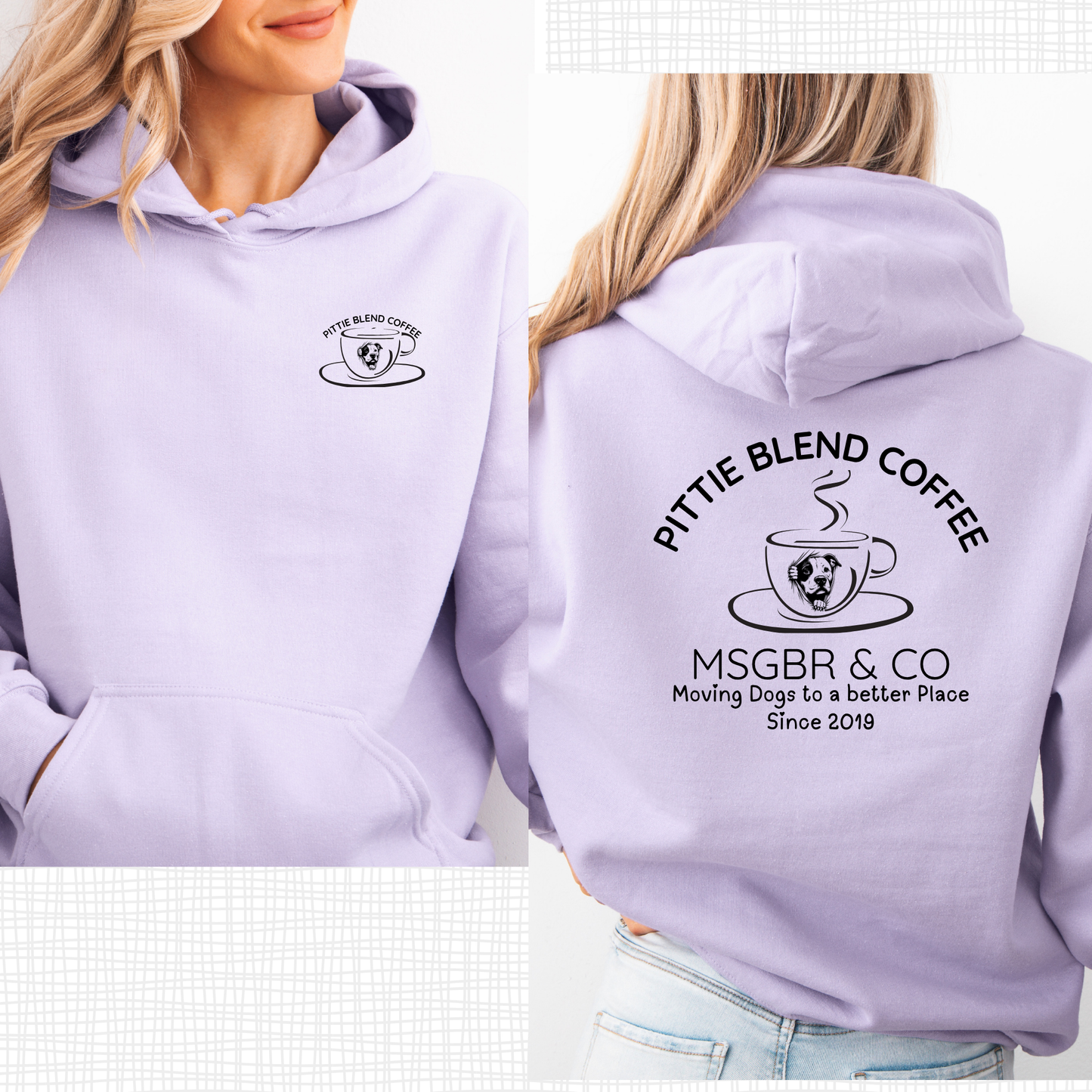 Pittie and coffee hoodie