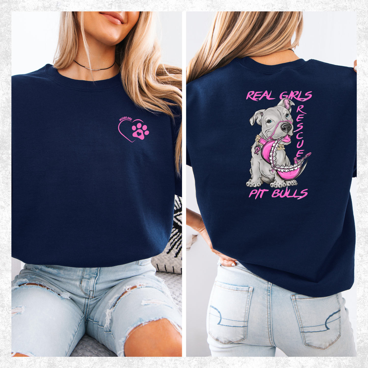 Real girls rescue pitbulls