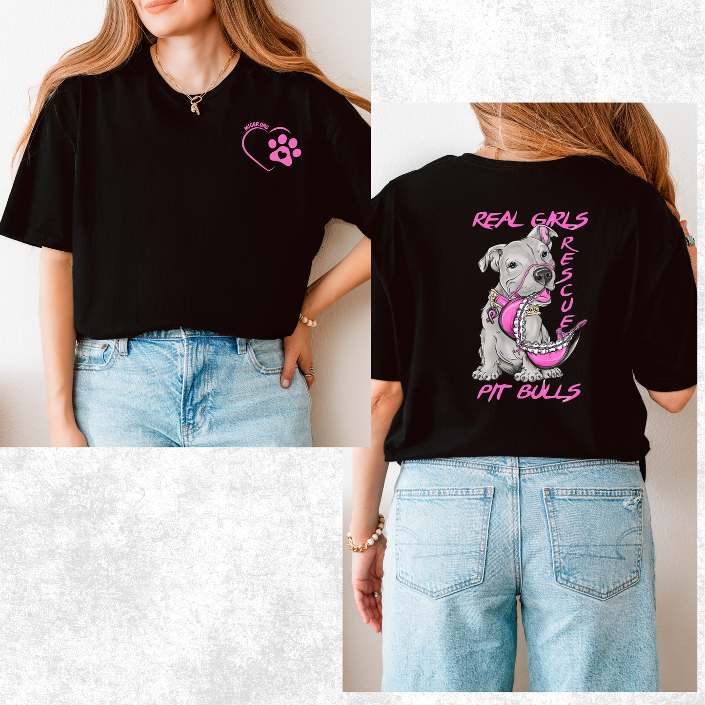 Real girls rescue pitbulls tee
