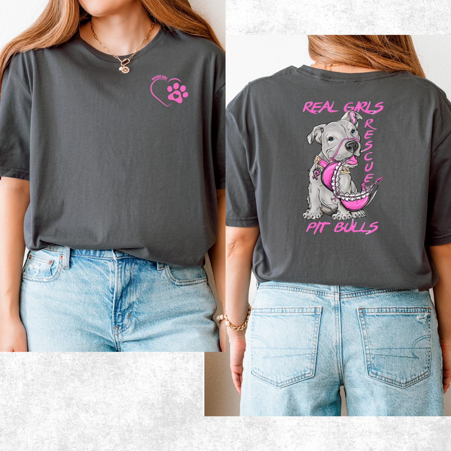 Real girls rescue pitbulls tee