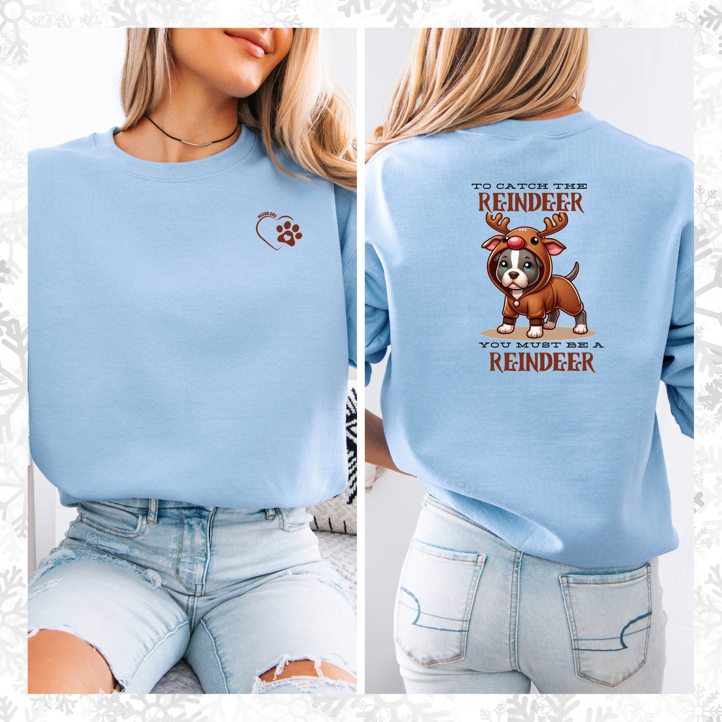 Reindeer pitbull Crewneck