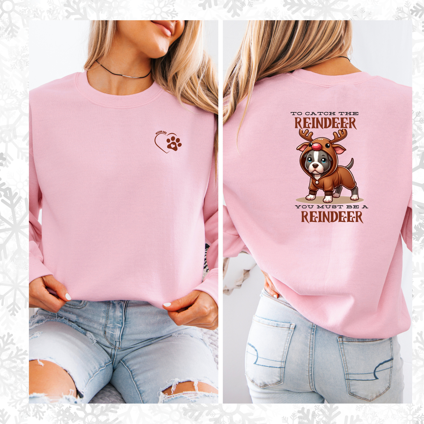 Reindeer pitbull Crewneck