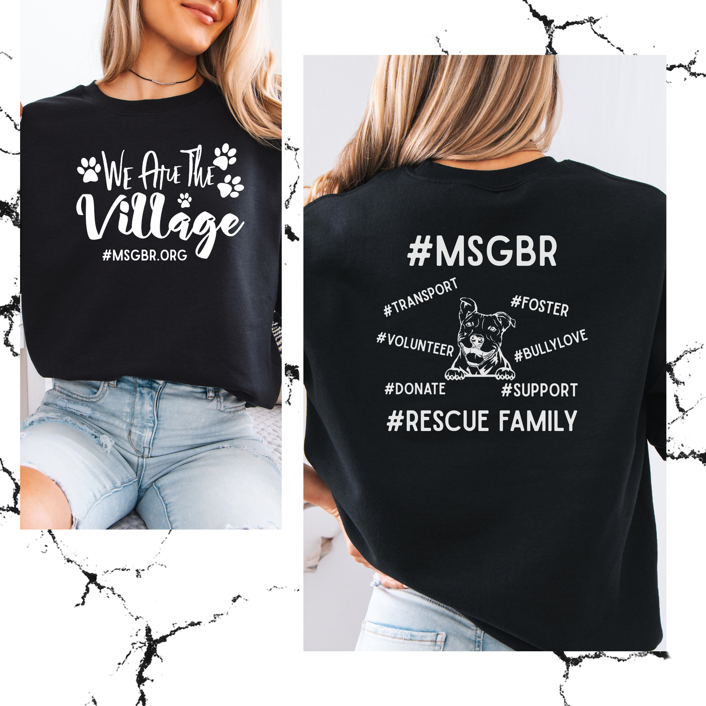 Exclusive We are the village MSGBR crewneck