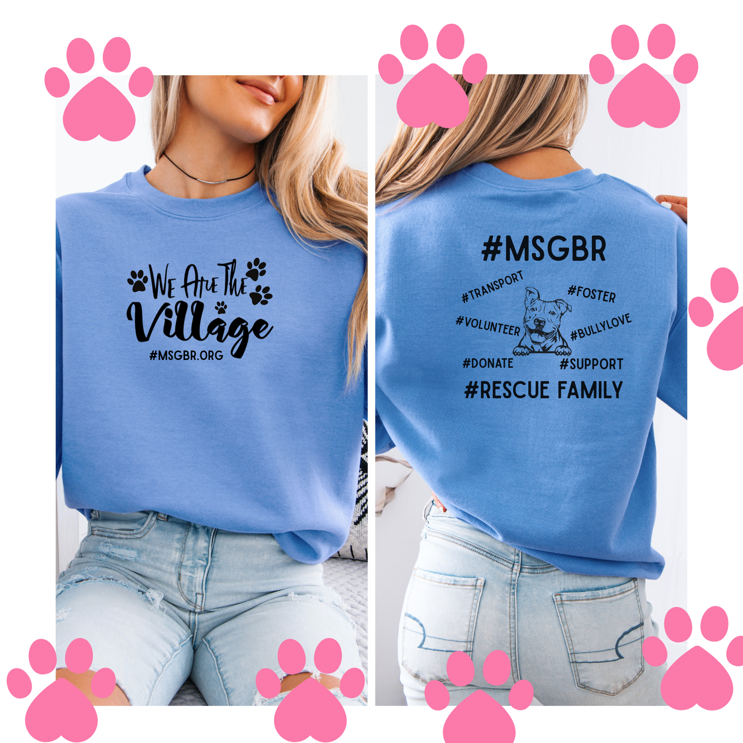 Exclusive We are the village MSGBR crewneck