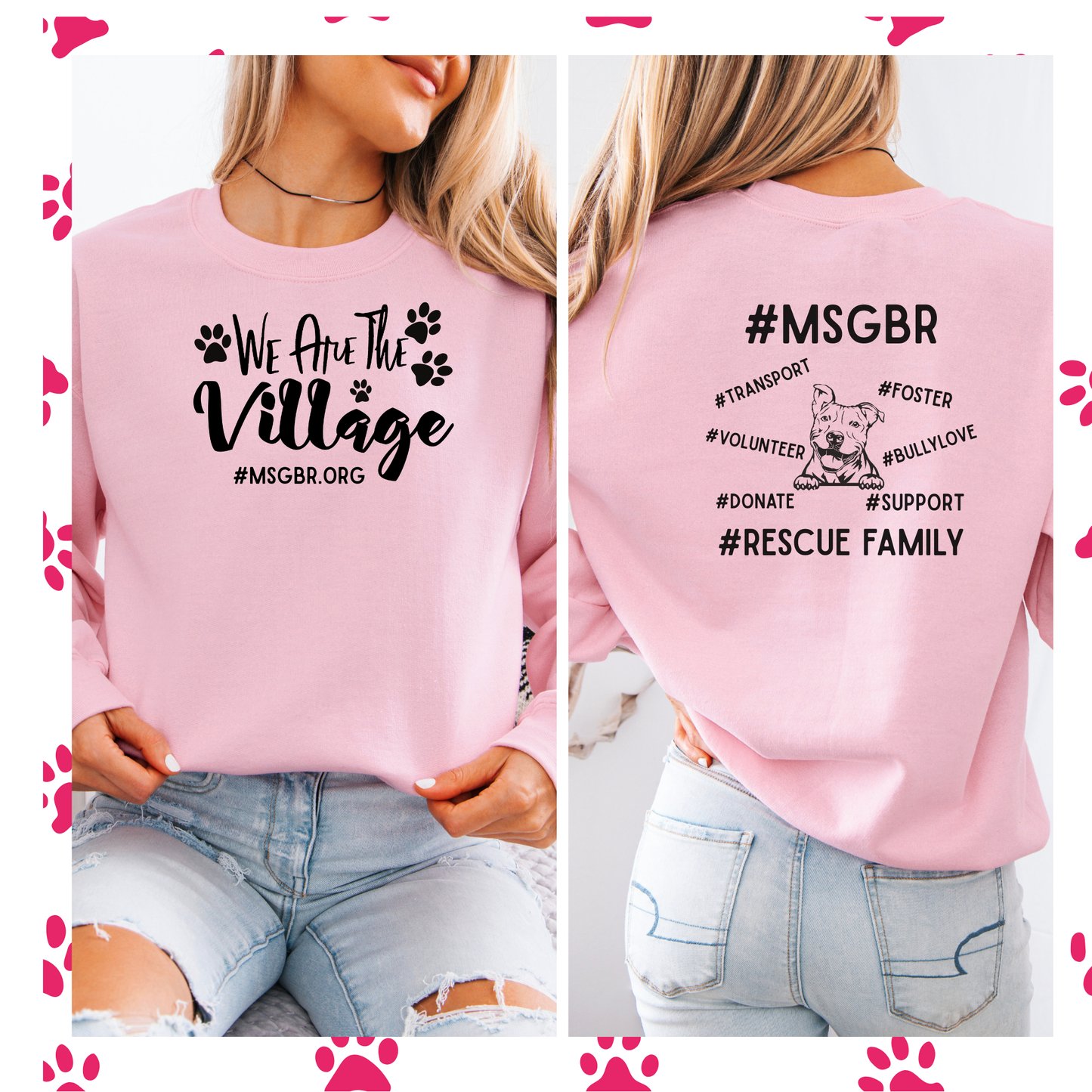 Exclusive We are the village MSGBR crewneck