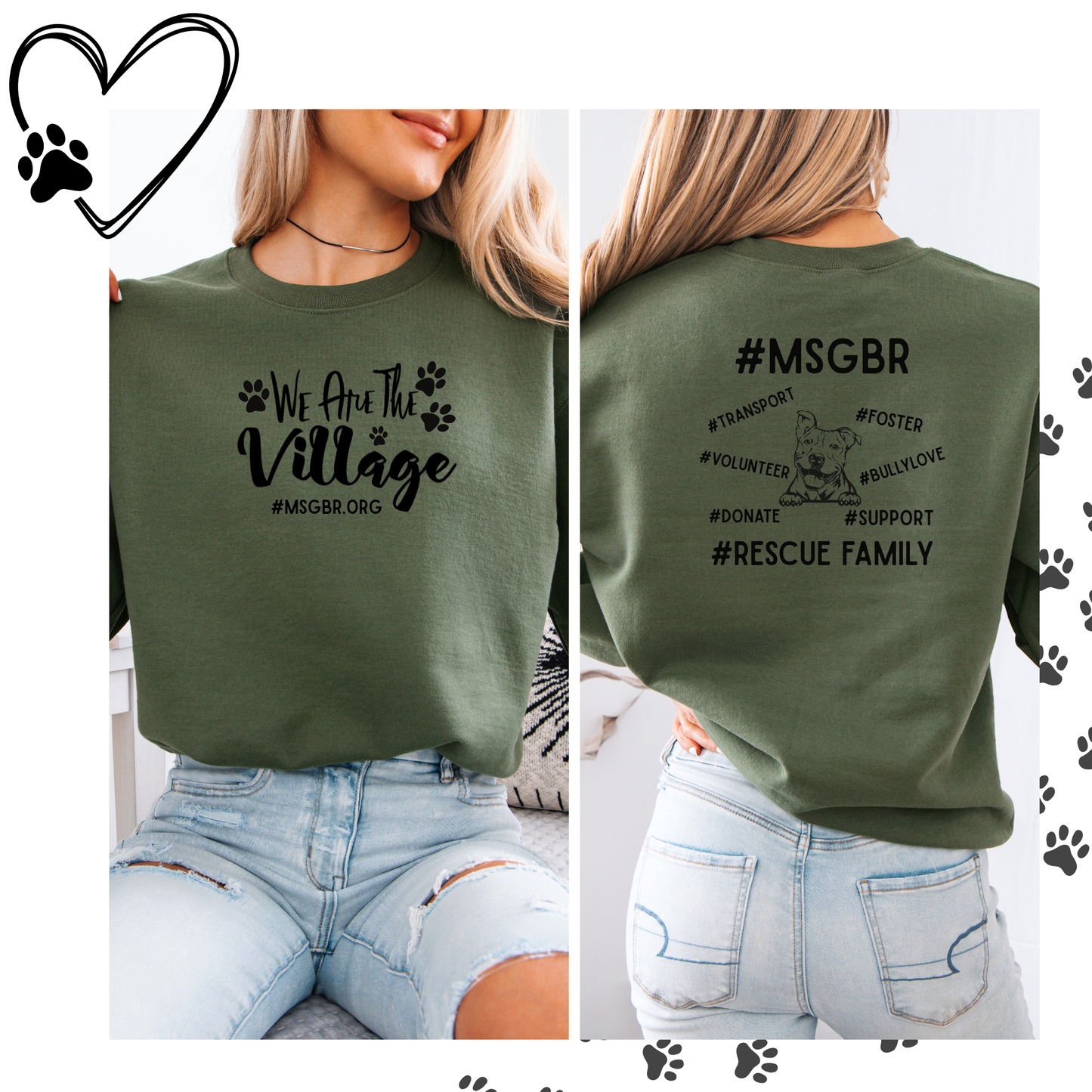 Exclusive We are the village MSGBR crewneck