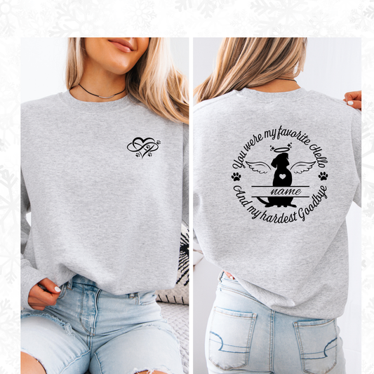 You were my favorite hello and my hardest goodbye