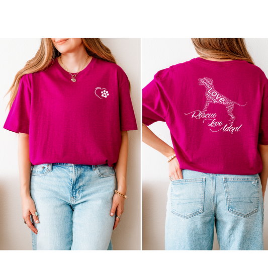 Rescue Love Adopt T-shirt