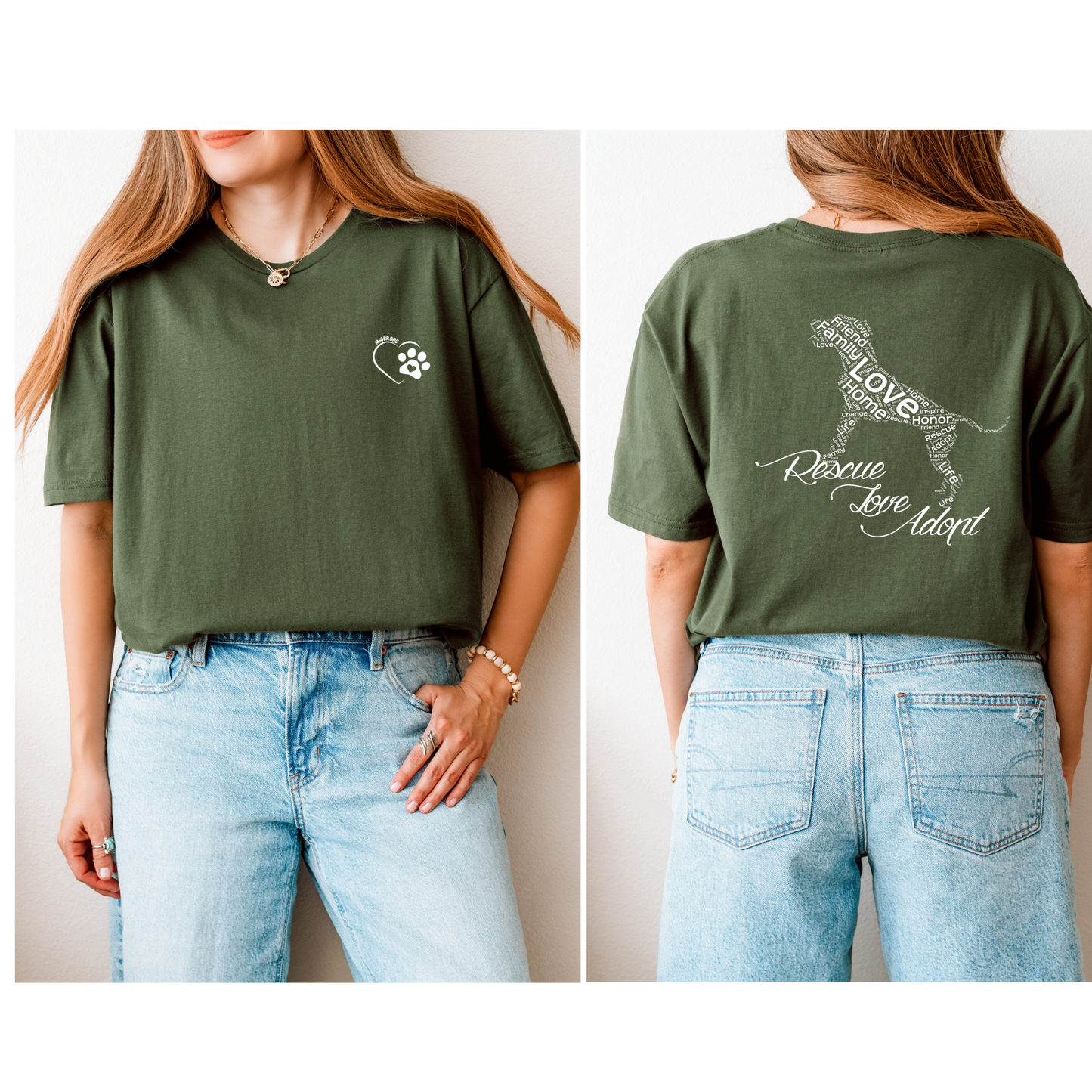Rescue Love Adopt T-shirt