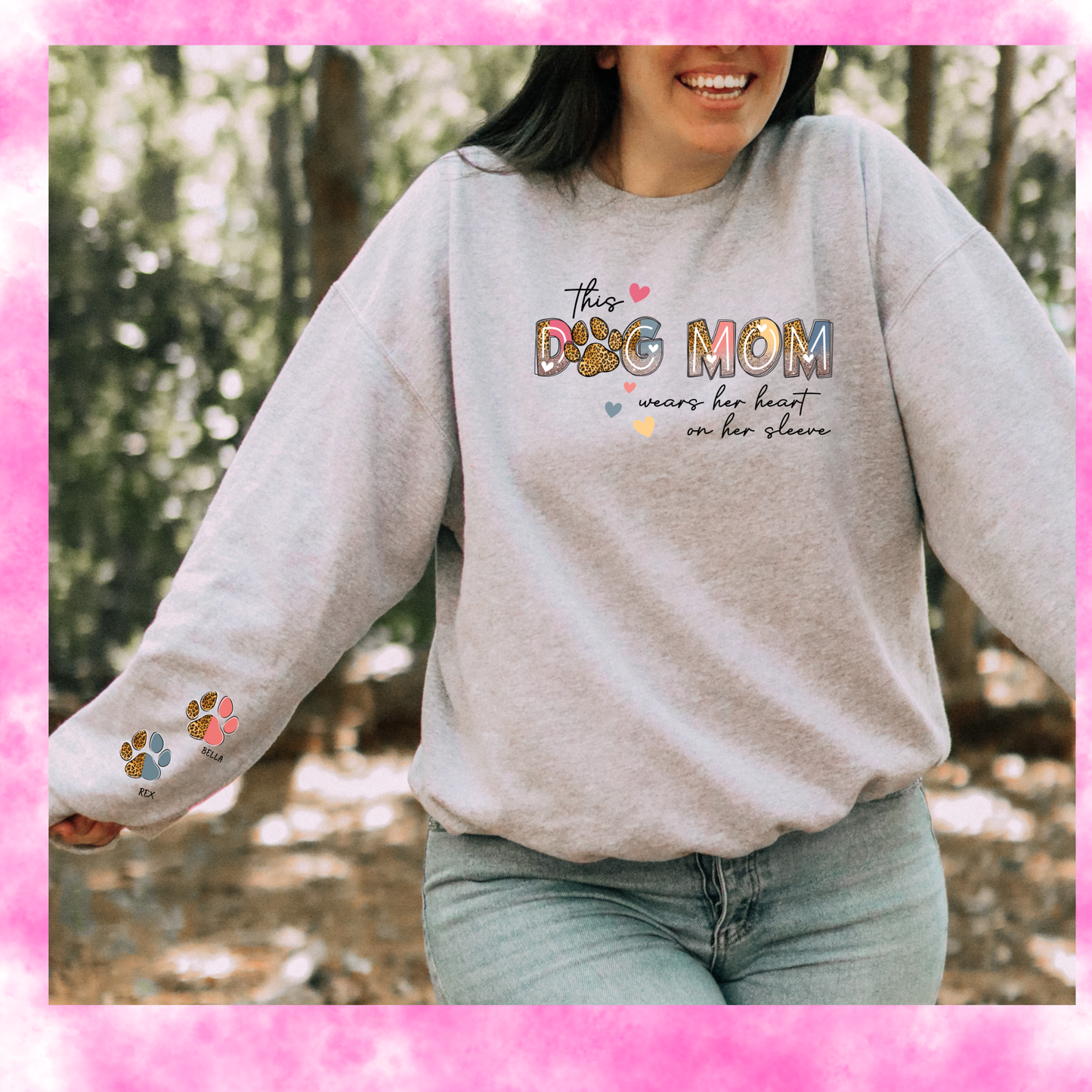 This dog mom wears her heart on her sleeve